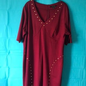 Burgundy dress